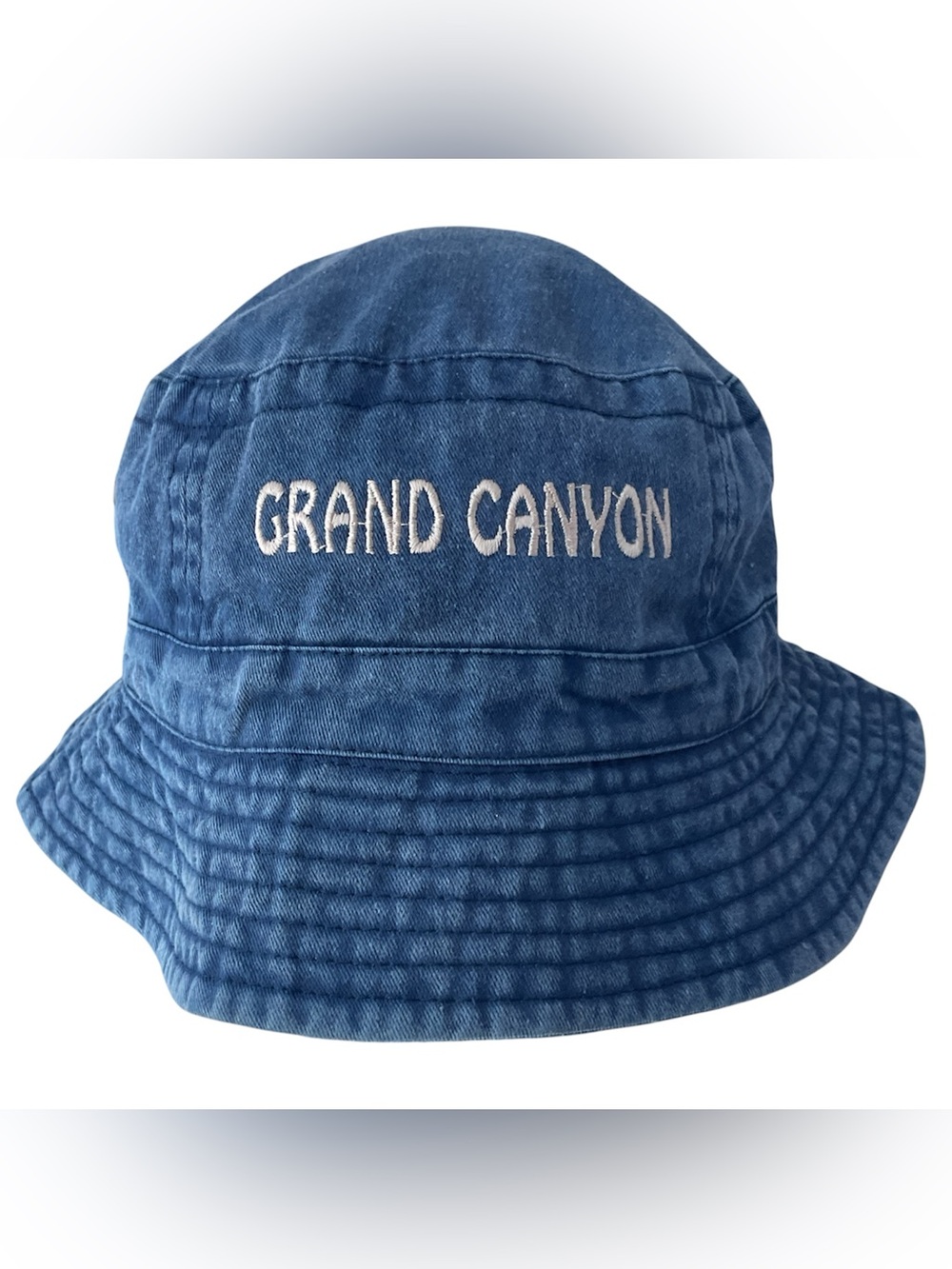 Grand Canyon Embroidered Denim-Style Blue Bucket Hat